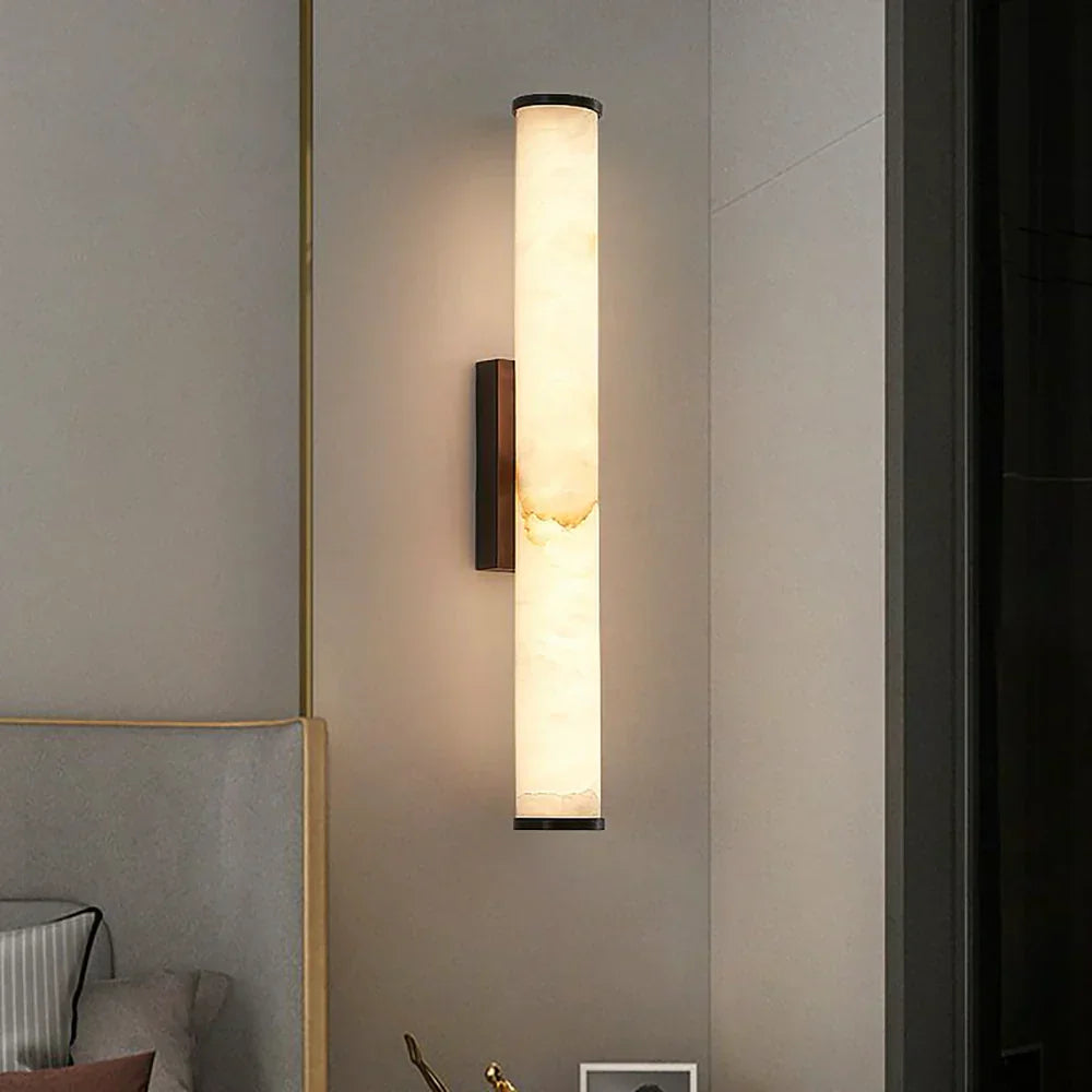 Alabaster Callisto Cylindrical Wall Lamp