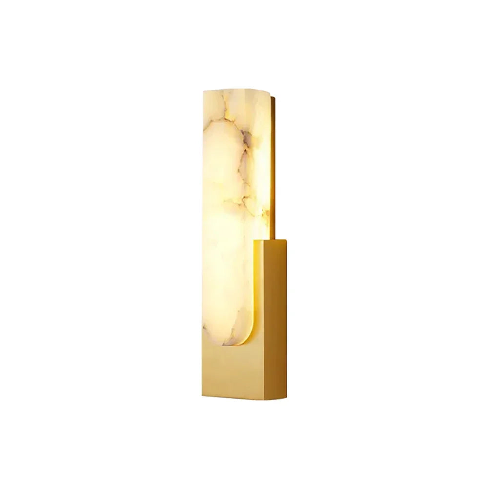 Alabaster Rectangle Wall Sconce