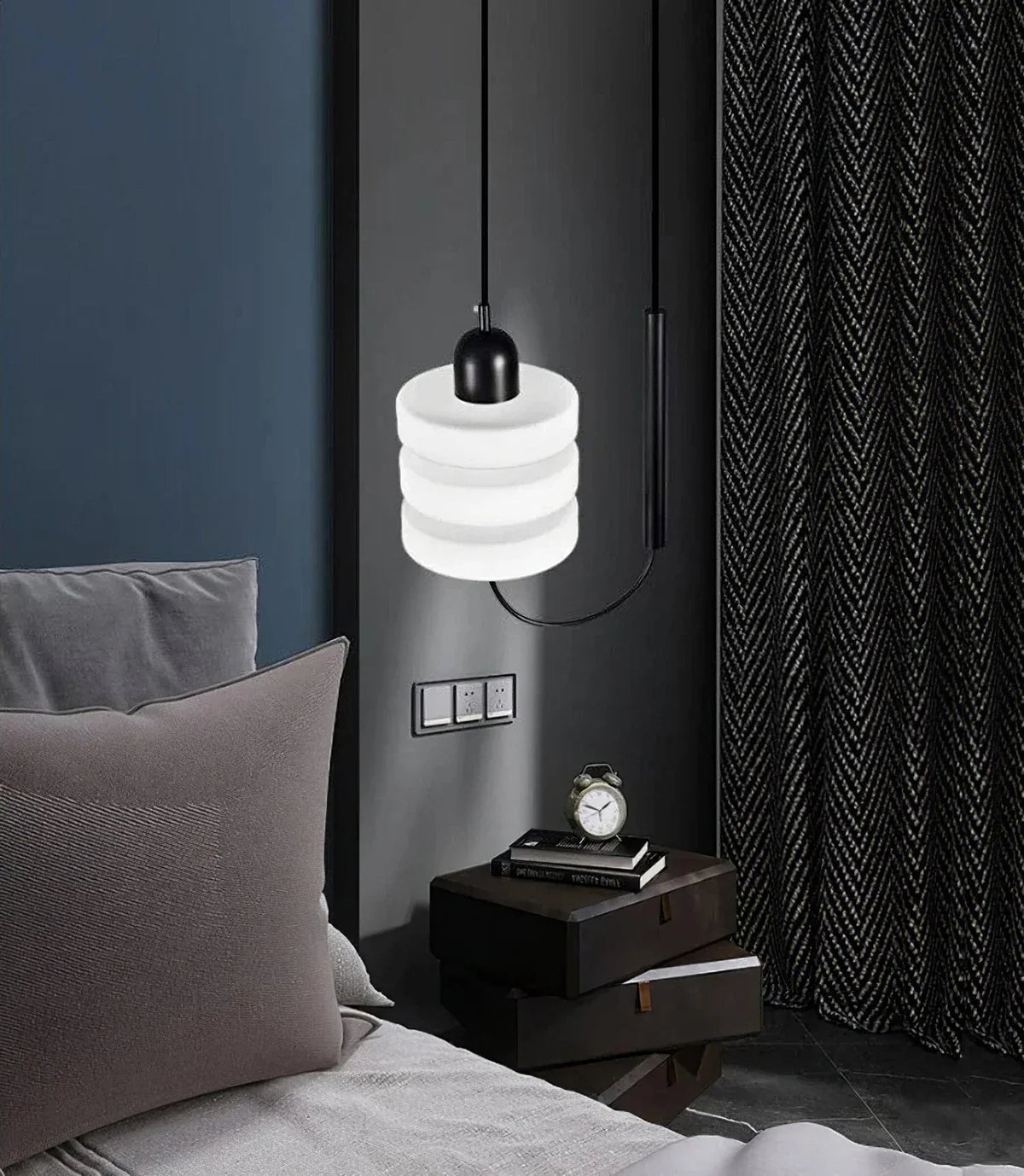 Japanese Minimalist Glass Pendant Light