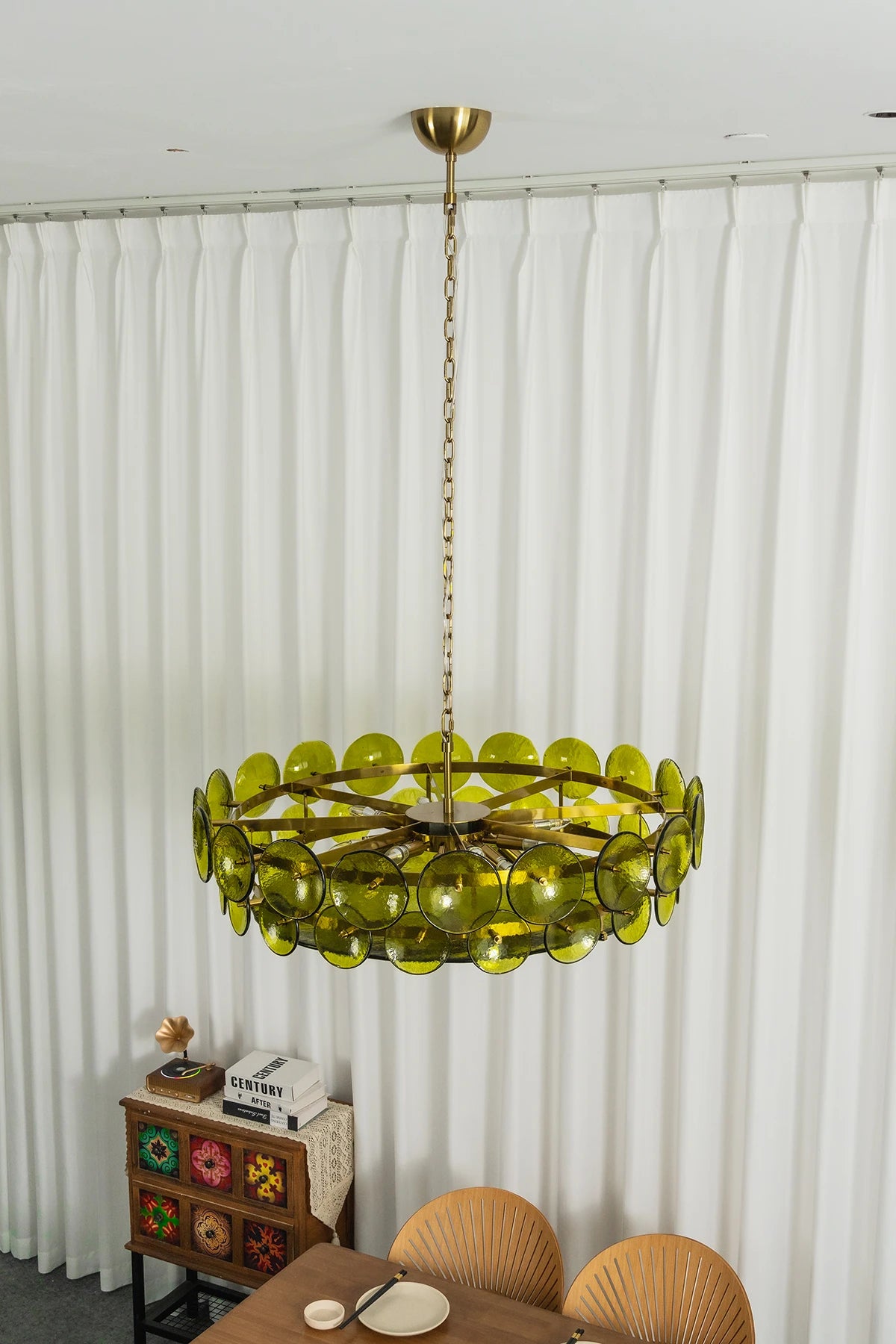 Ivor Tiered Glass Disc Chandelier