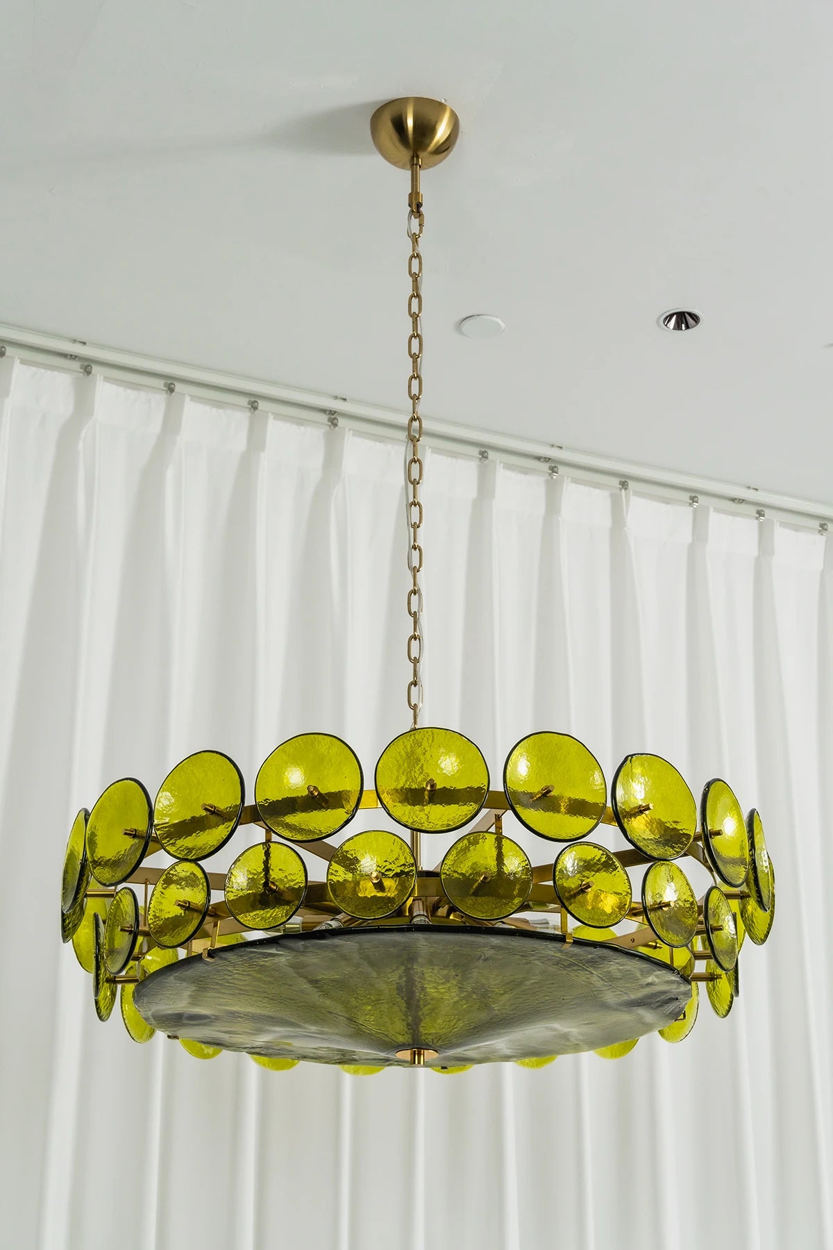 Ivor Tiered Glass Disc Chandelier