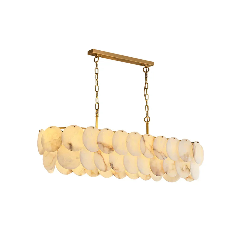 Modern Luxury Round Alabaste Chandelier