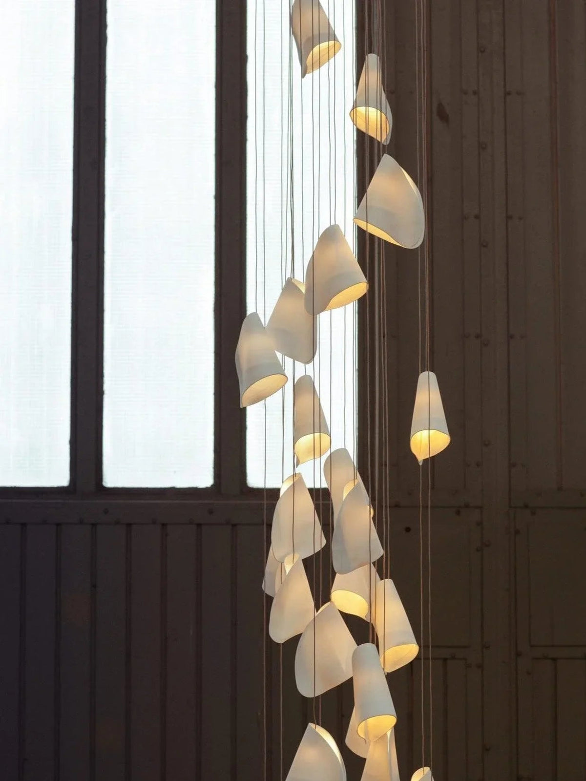 Porcelain Cascade Cluster Pendant Light