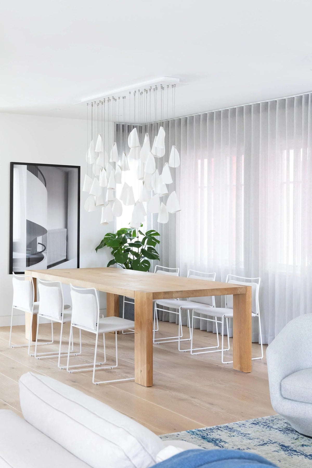 Porcelain Cascade Cluster Pendant Light