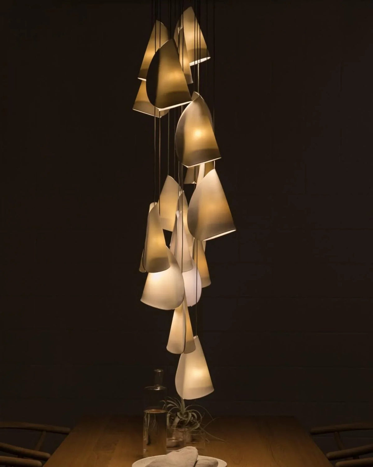 Porcelain Cascade Cluster Pendant Light
