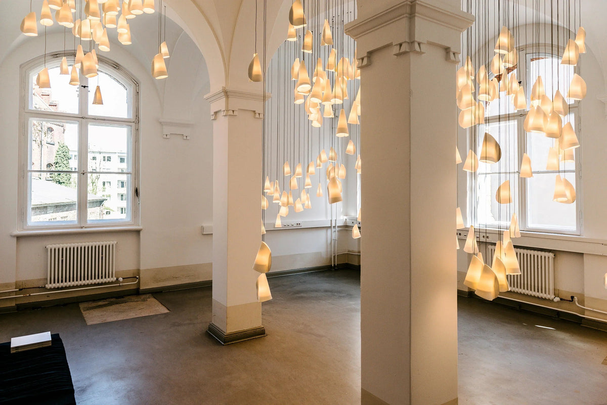 Porcelain Cascade Cluster Pendant Light