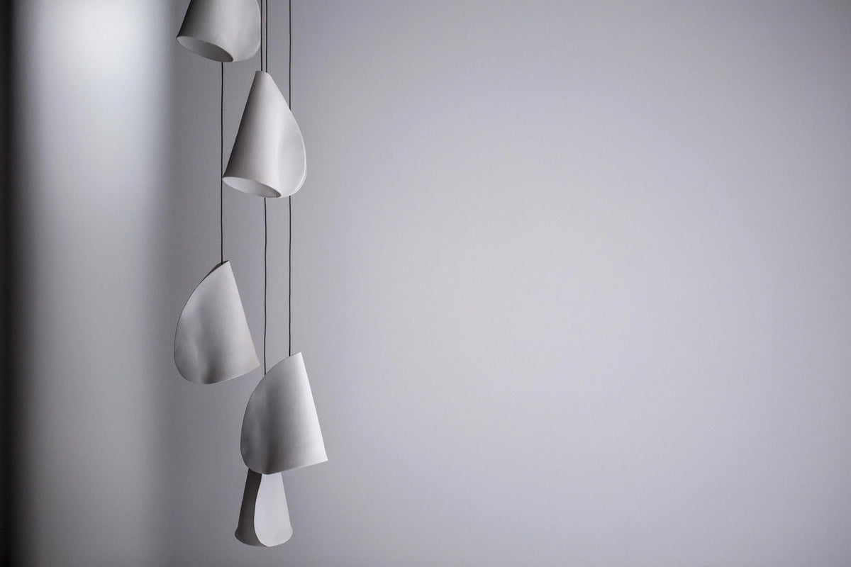 Porcelain Cascade Cluster Pendant Light