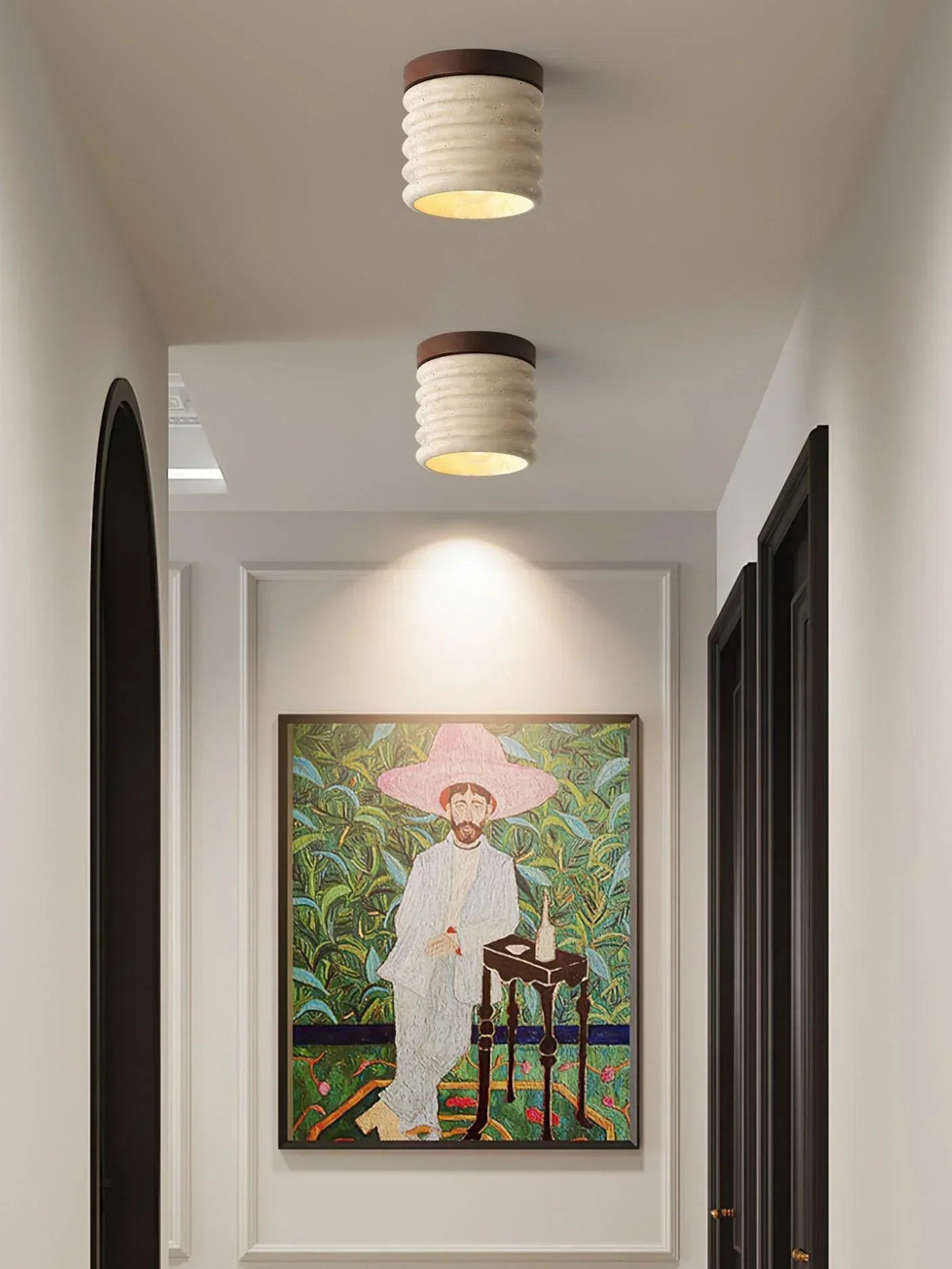 Travertine Vaarnii Ceiling Lamp