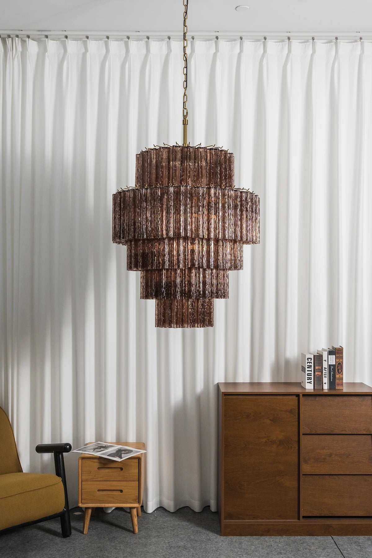 Addis Star-Shaped Glass Tubes Chandelier