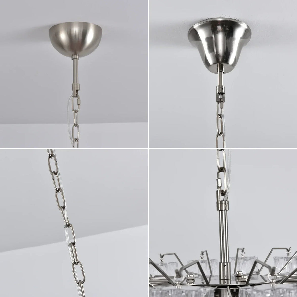 Addis Star-Shaped Glass Tubes Chandelier