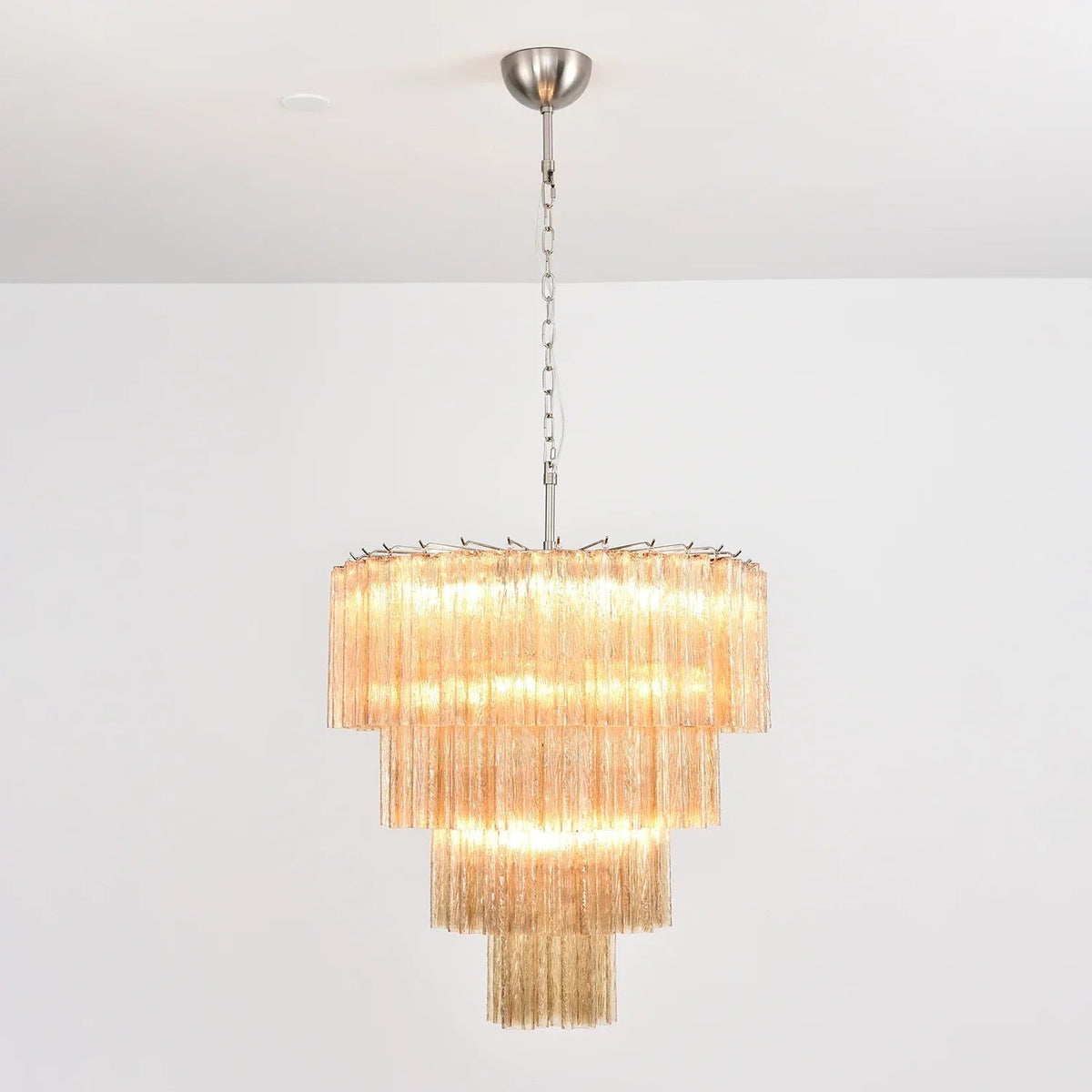 Addis Star-Shaped Glass Tubes Chandelier