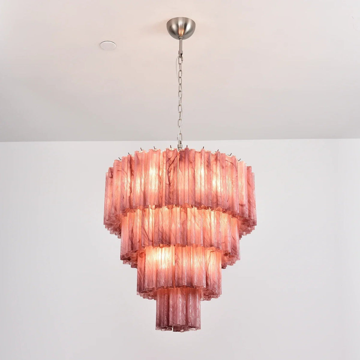 Addis Star-Shaped Glass Tubes Chandelier