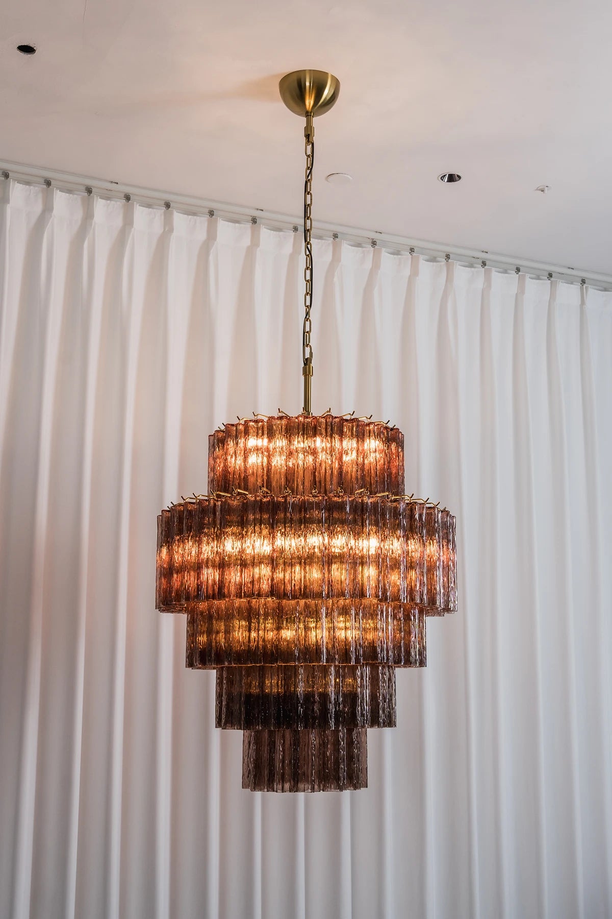 Addis Star-Shaped Glass Tubes Chandelier
