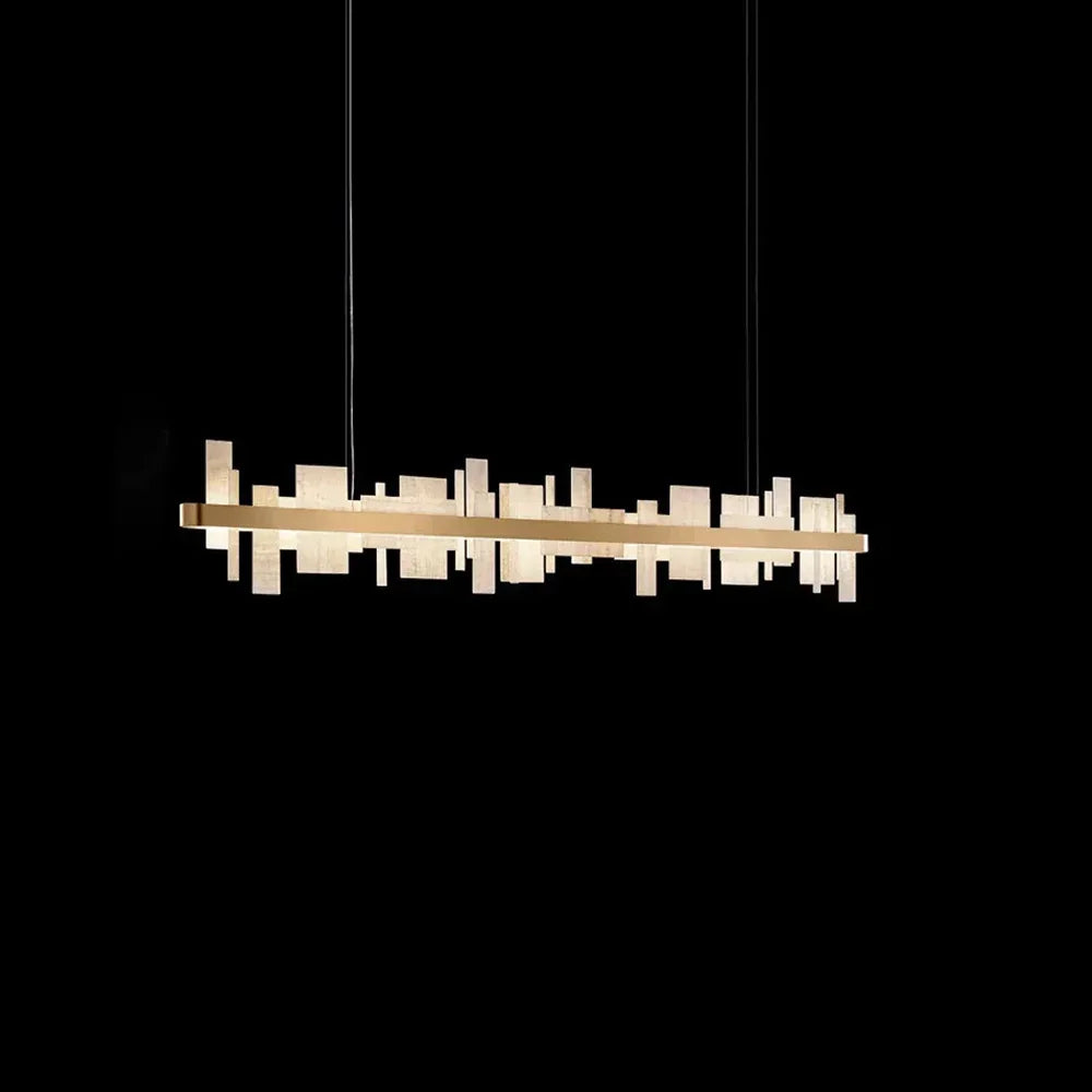 Geometric Alabaster Chandelier
