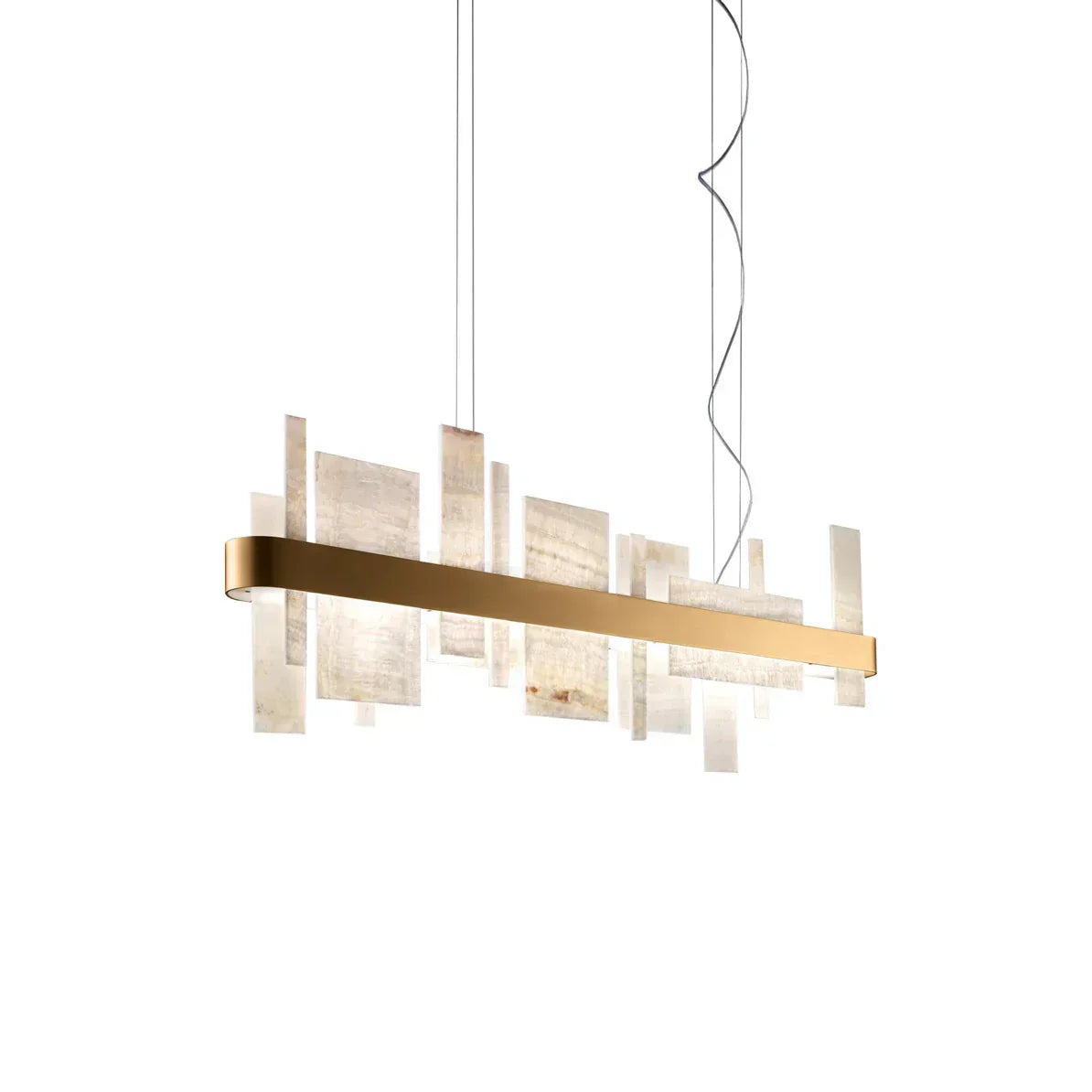 Geometric Alabaster Chandelier