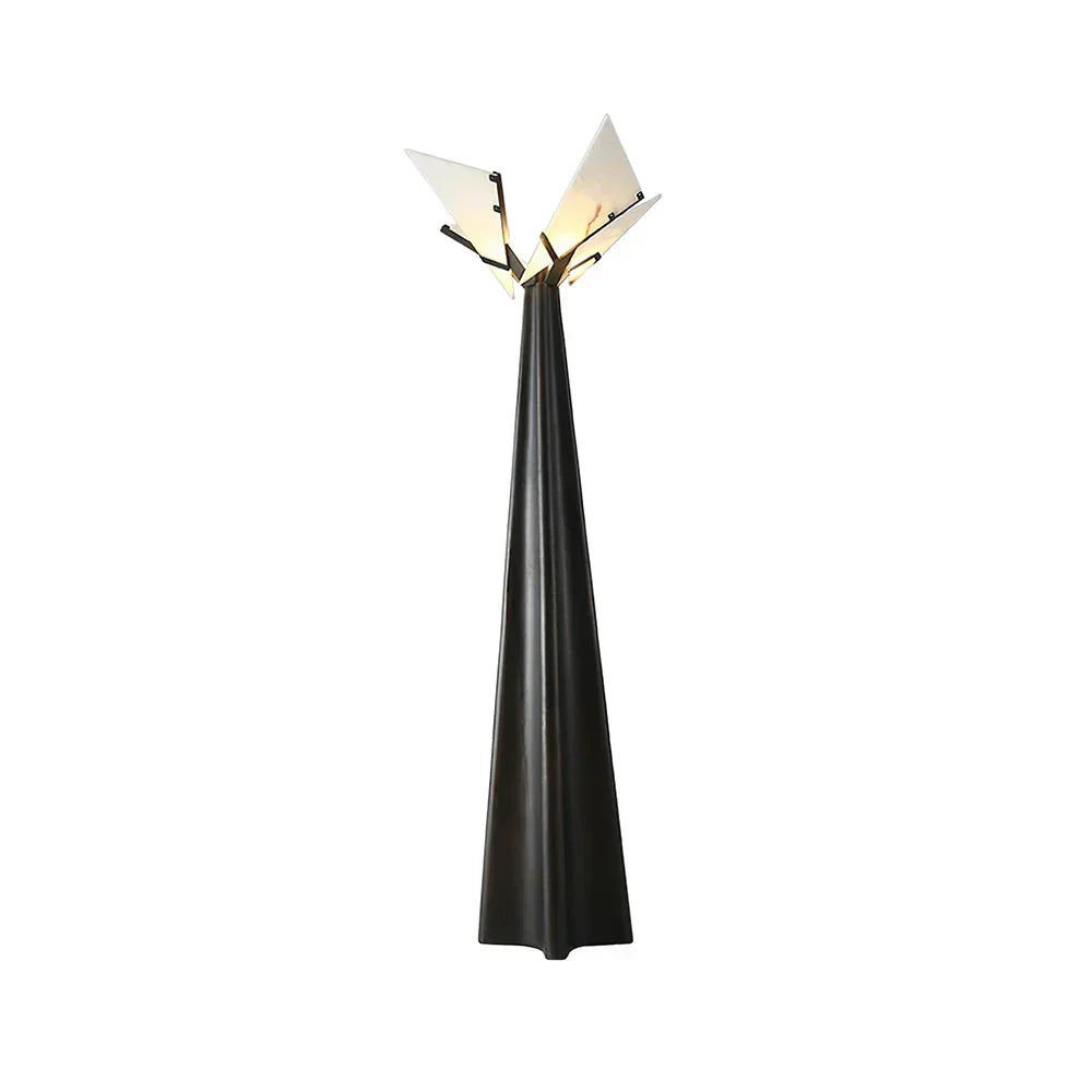 Alabaster Black Floor Lamp