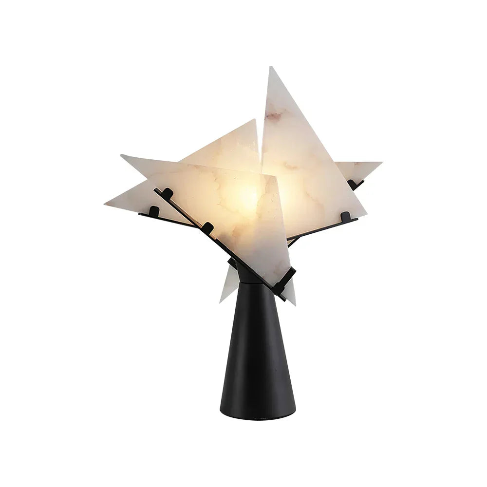 Alabaster Black Table Lamp