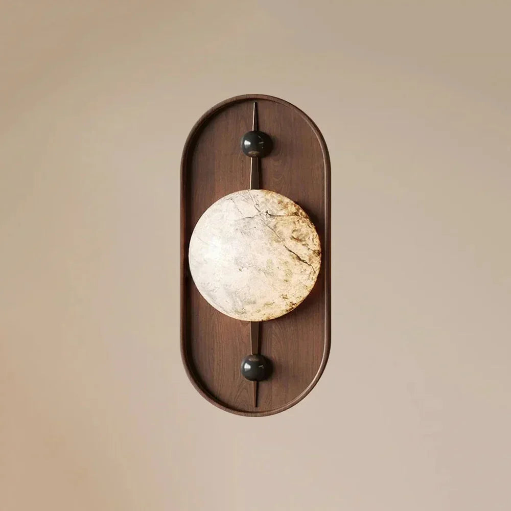 Alabaster Bezel Wall Lamp
