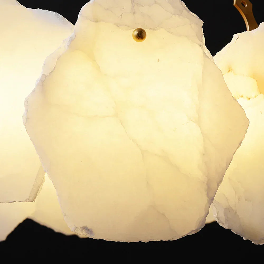 Alabaster Burton Round Chandelier