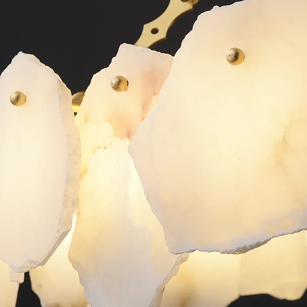 Alabaster Burton Round Chandelier