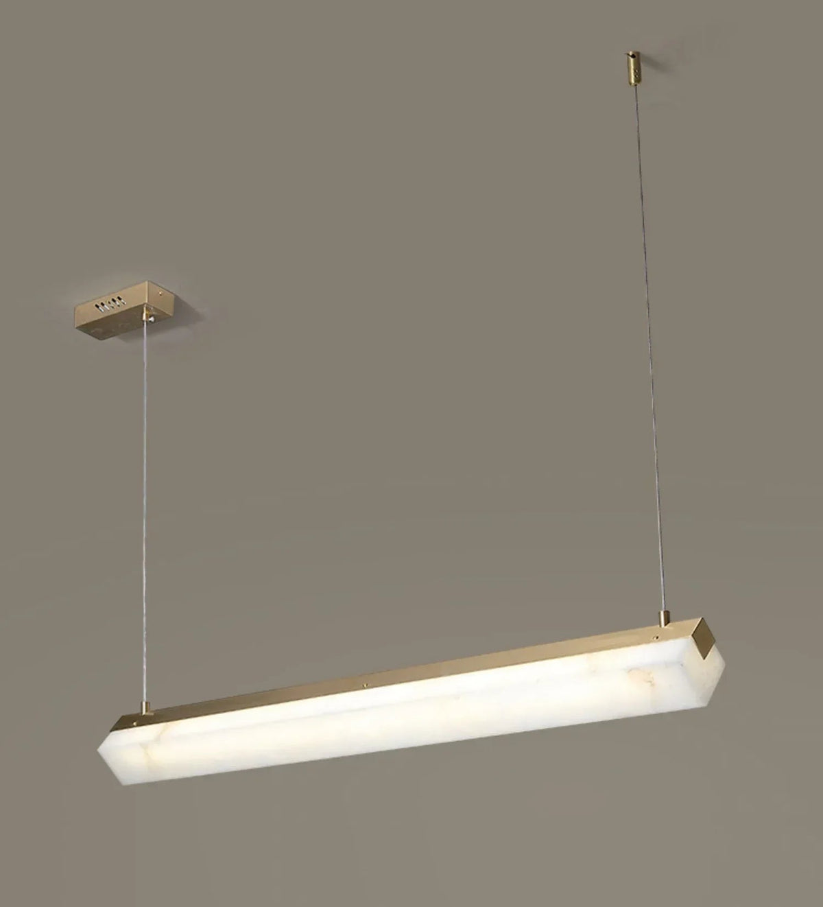 Alabaster Brick Linear Pendant Light