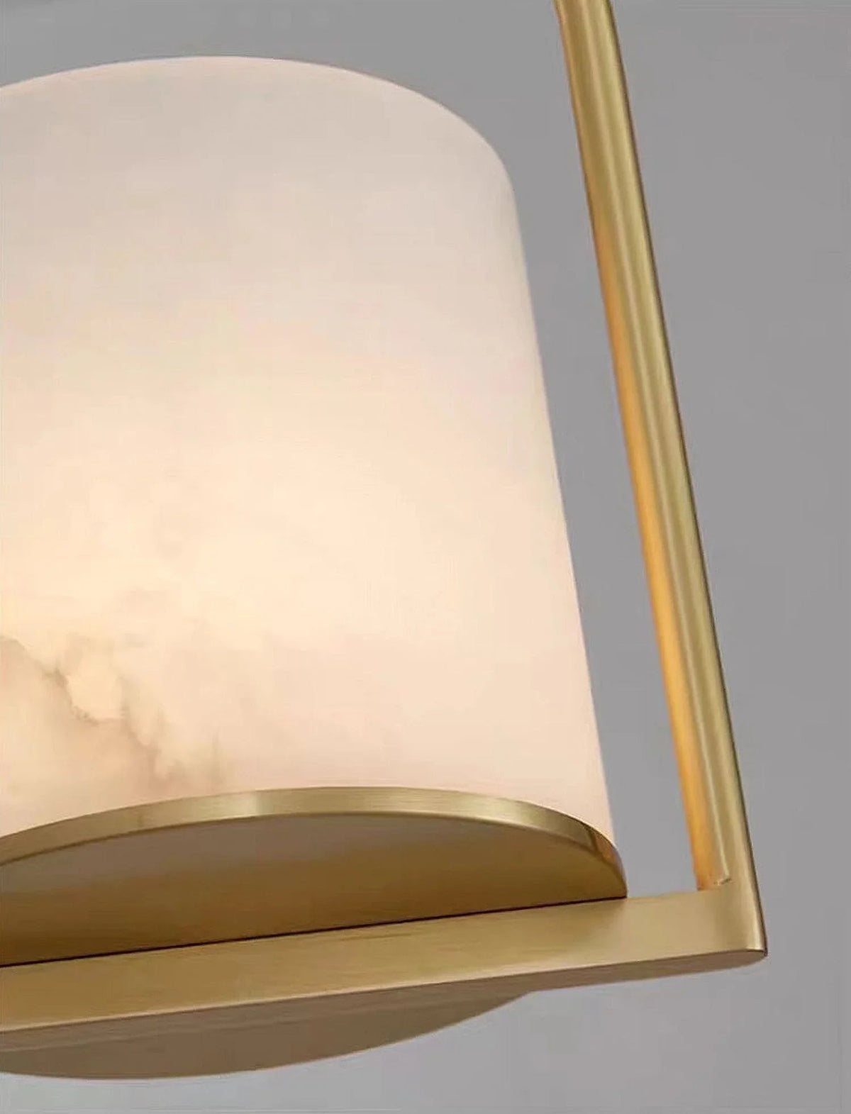 Alabaster Cylinder Pendant Light