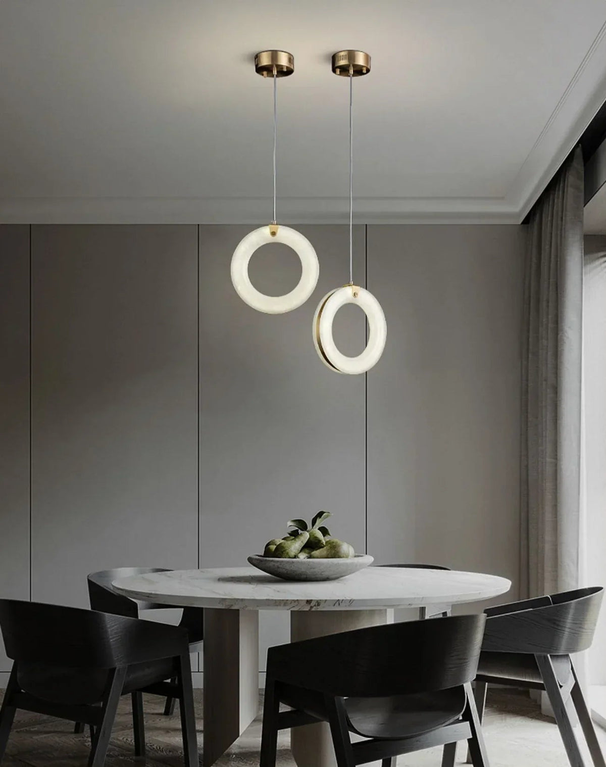 Alabaster Duplex Staircase Pendant Light