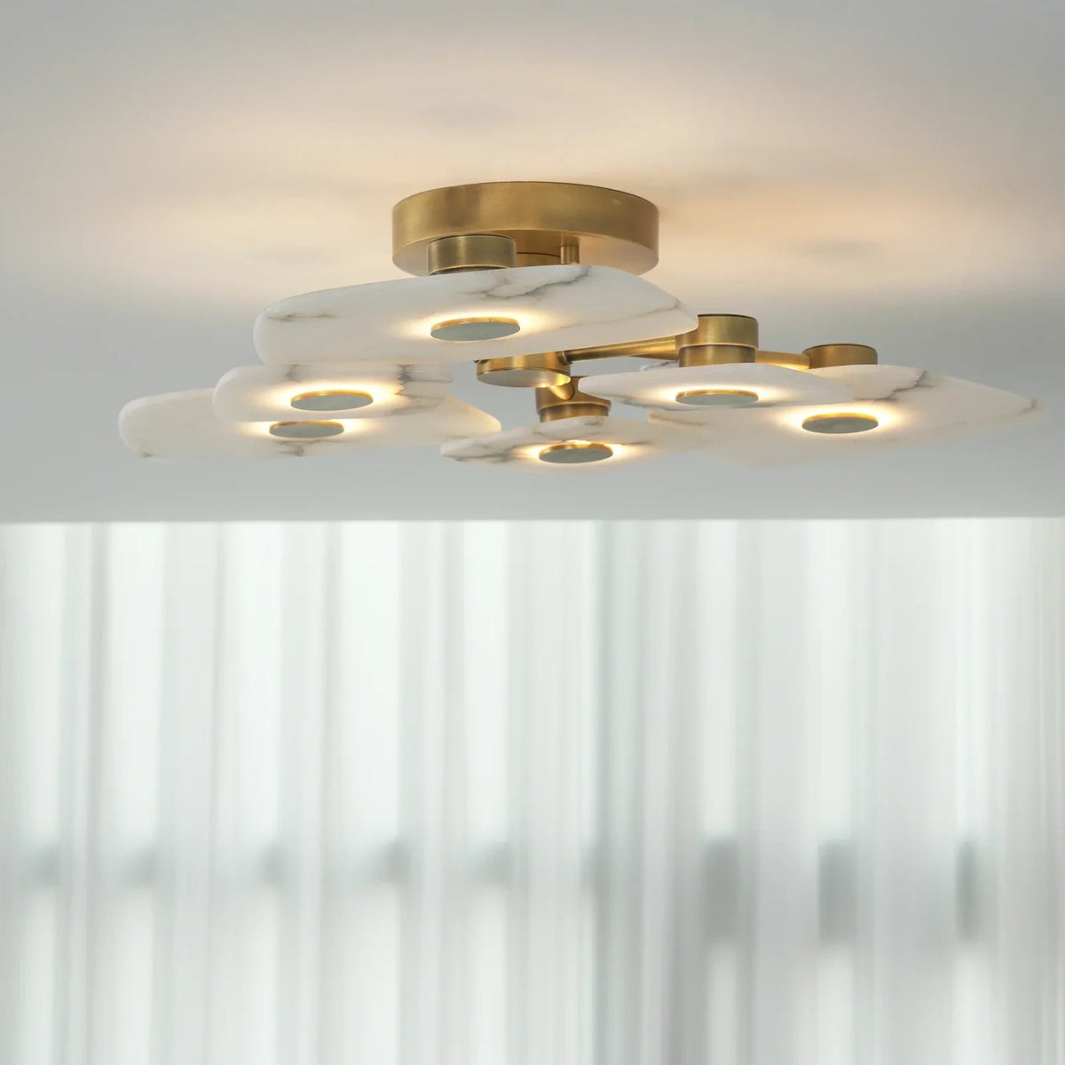 Alabaster Holmdel Ceiling Lamp