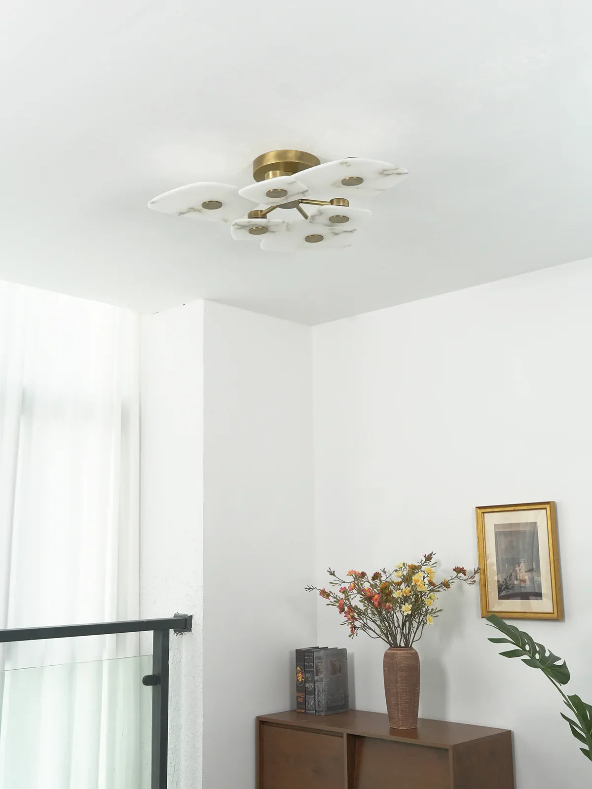 Alabaster Holmdel Ceiling Lamp