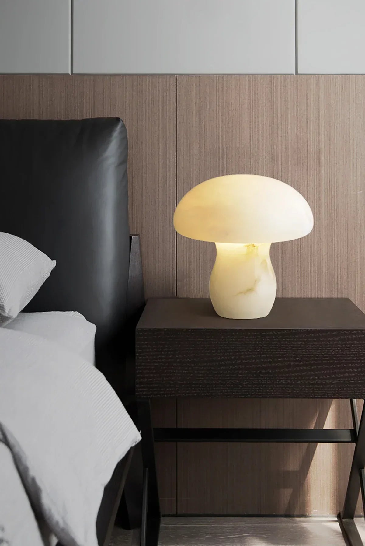Alabaster Modern Mushroom Table Lamp