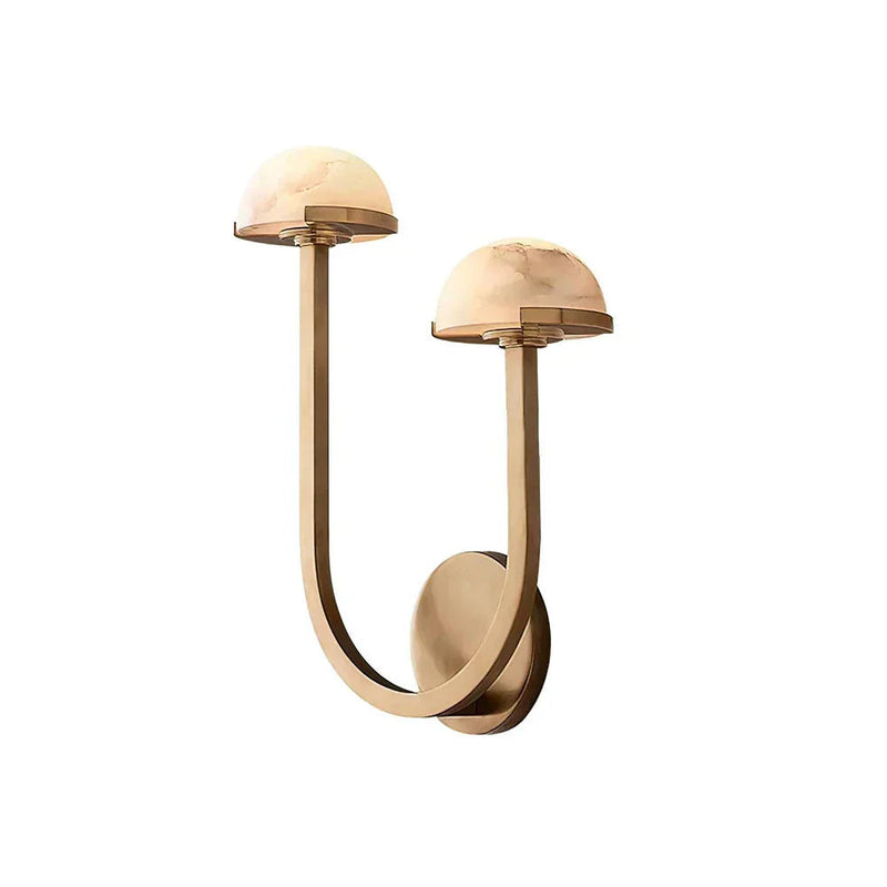 Alabaster Mushroom Wall Lamp
