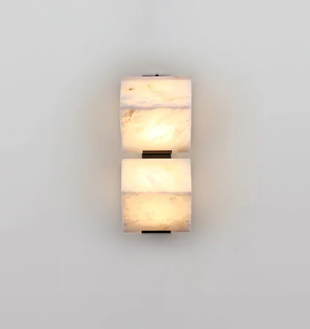 Minimalist Alabaster Facade Wall Lamp