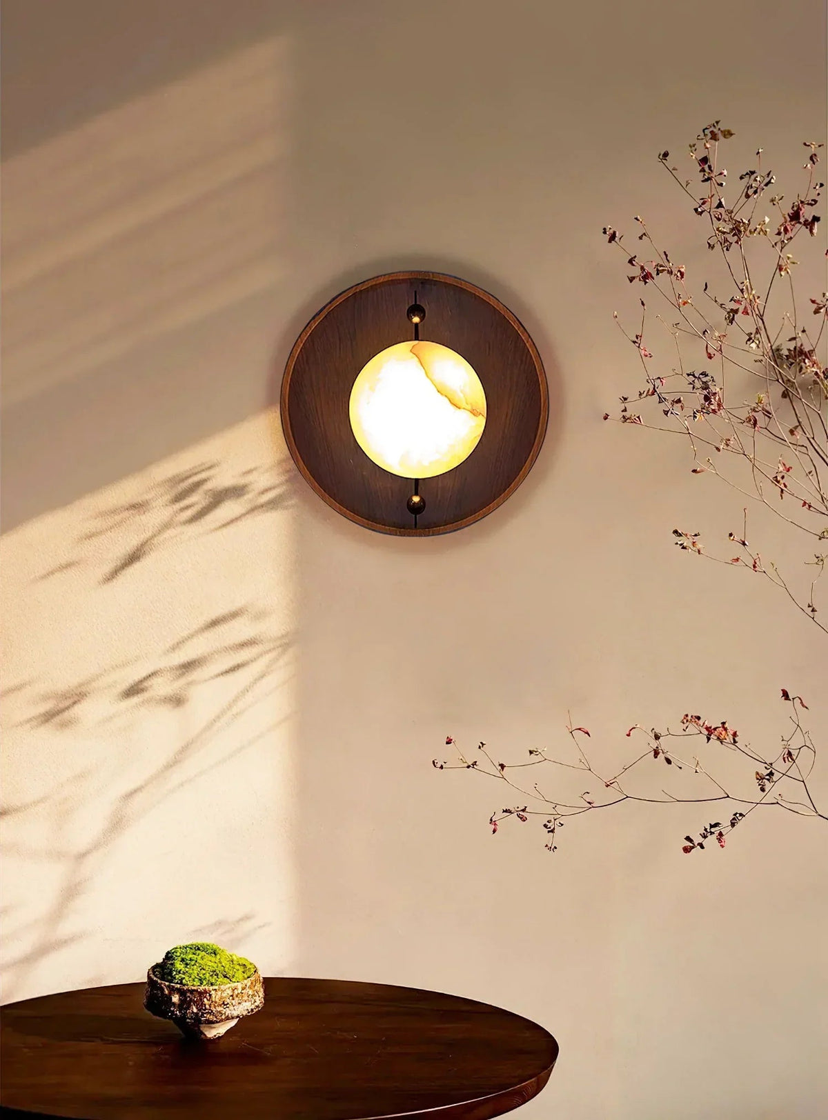 Alabaster Odis Spherical Wall Lamp