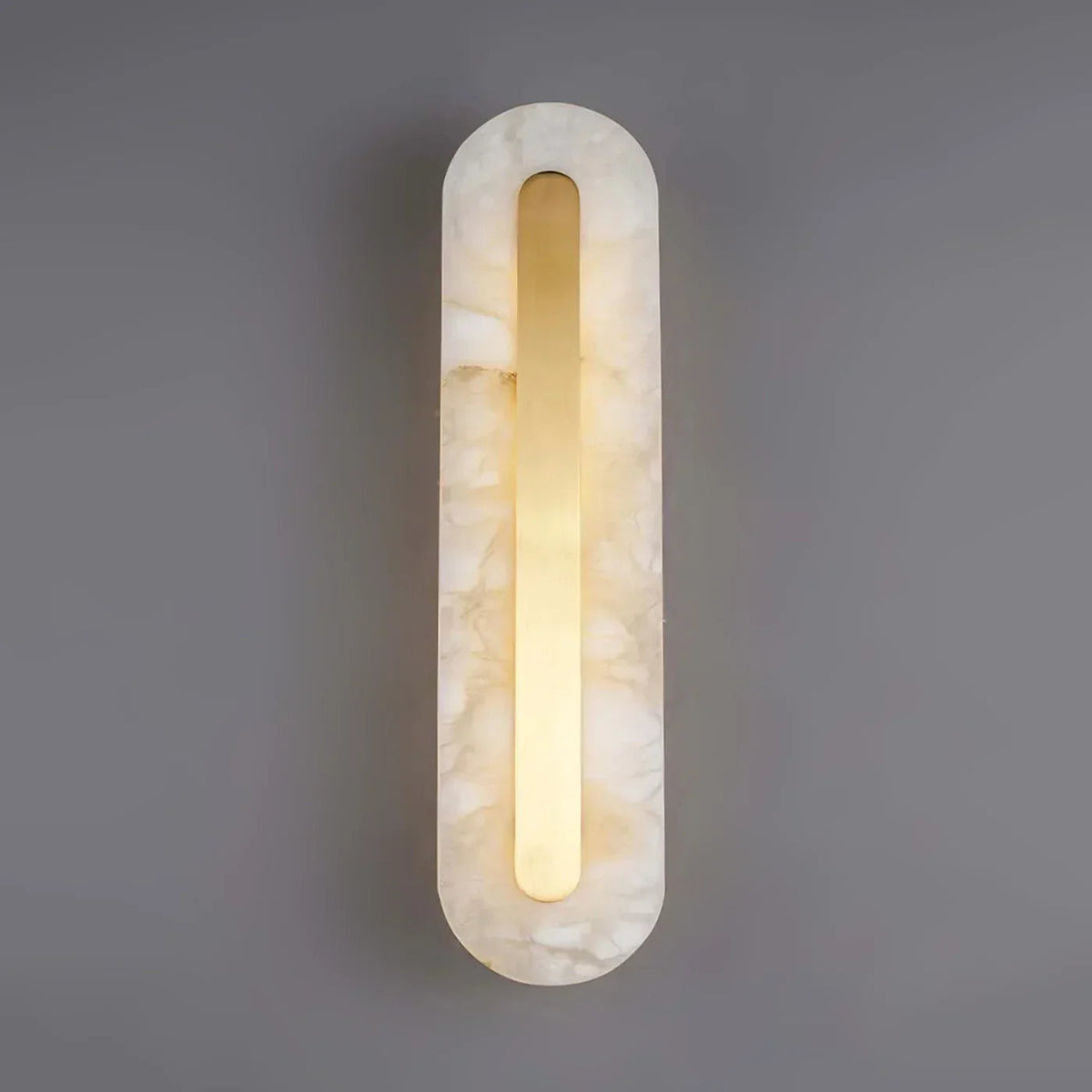 Alabaster Oval Wall Light