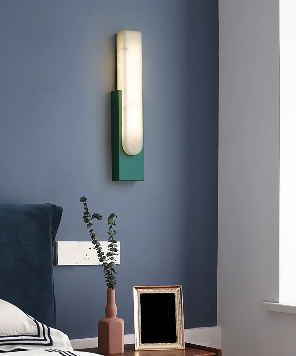 Alabaster Rectangle Wall Sconce