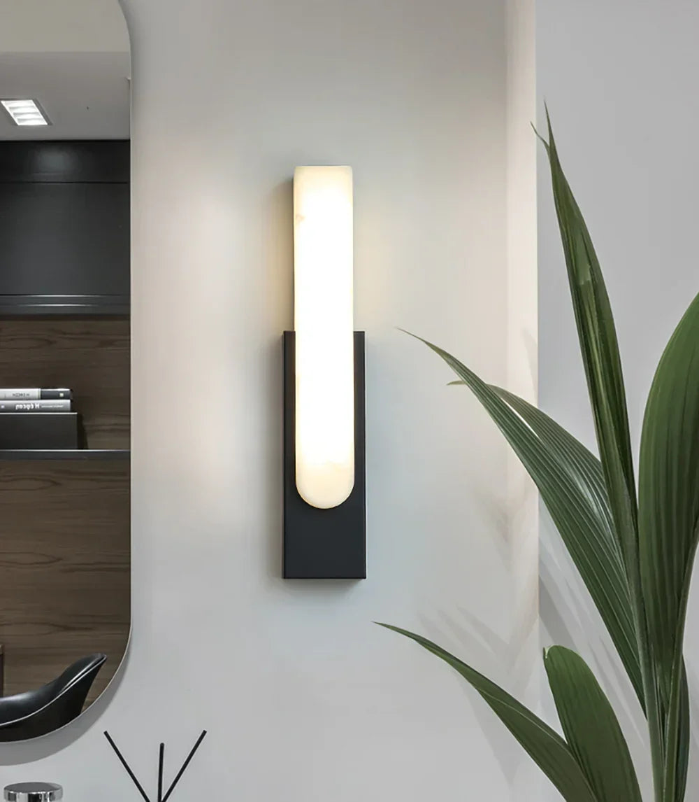 Alabaster Rectangle Wall Sconce