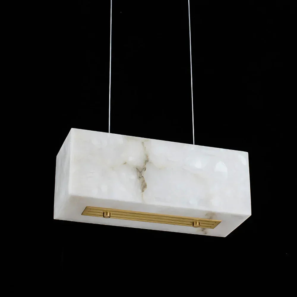 Alabaster Rectangular Chandelier