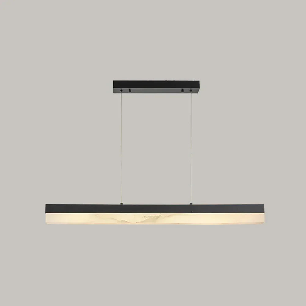 Alabaster Rectangle Linear Pendant Light