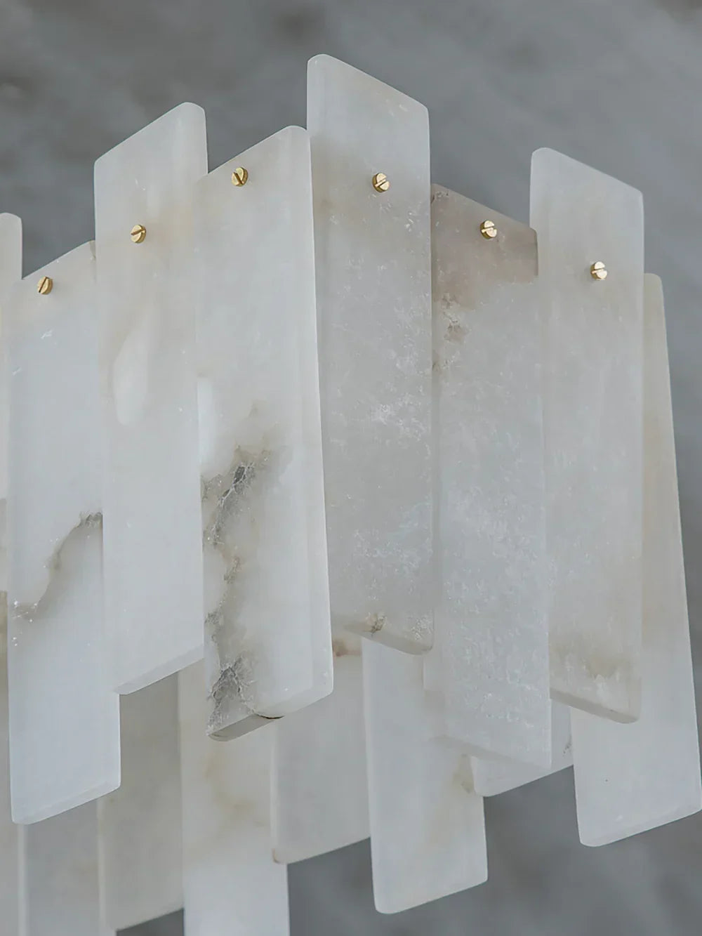 Alabaster Rectangular Linear Chandelier