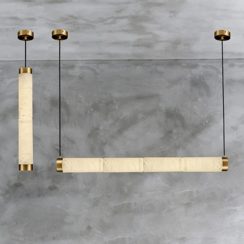Alabaster Strip Pendant Lights