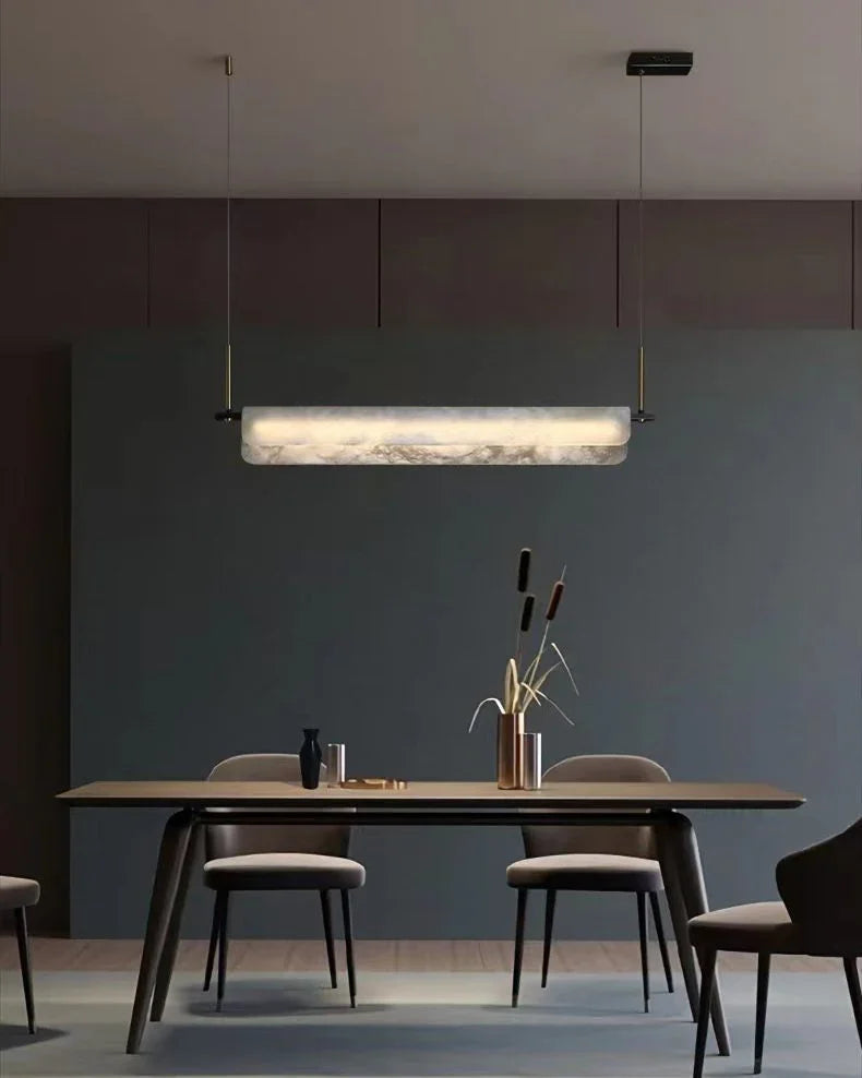 Alabaster Years Linear Pendant Light