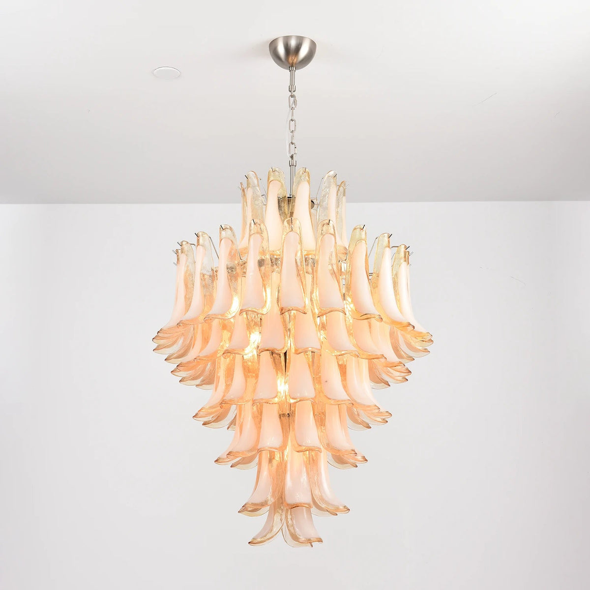 Camellia Glass Petal Chandelier