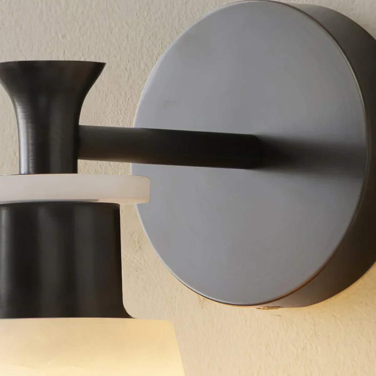 Conical Tapered Alabaster Wall Sconce
