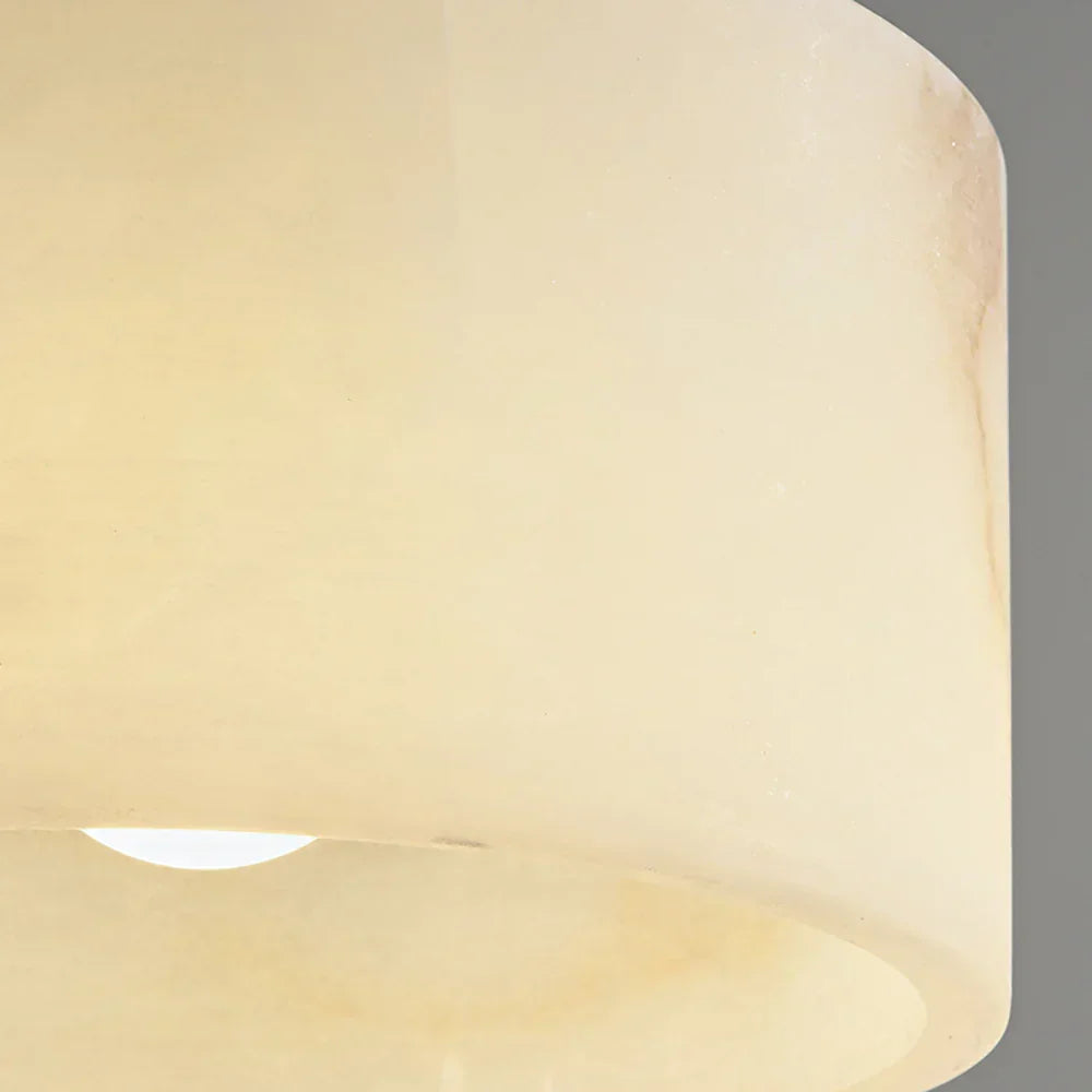 Cylindrical Alabaster Pendant Light