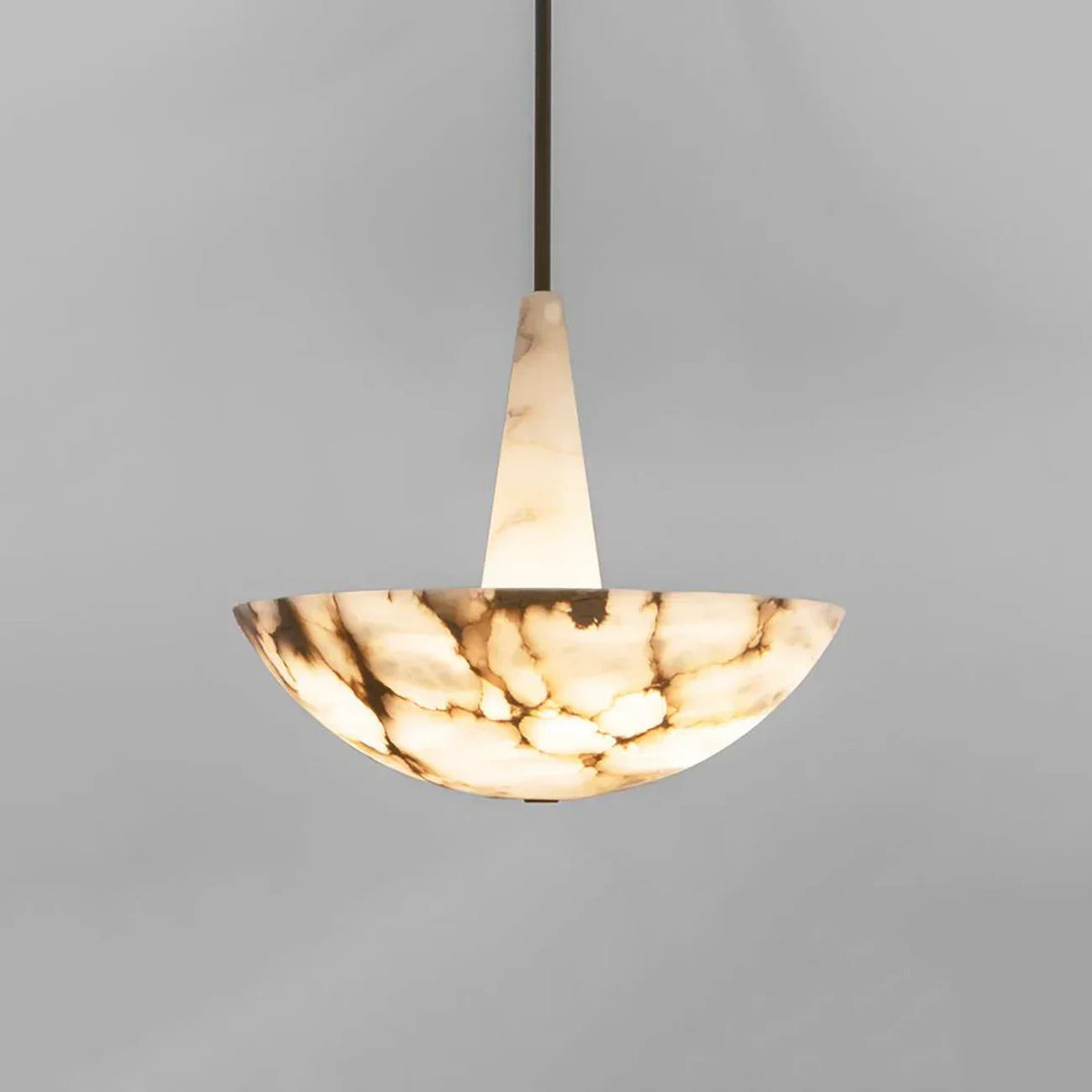 Dome Alabaster Domus Pendant Light