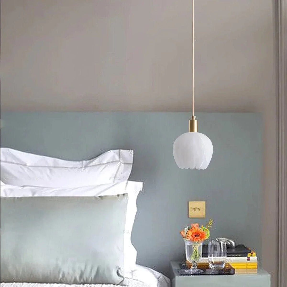 Flower Alabaster Pendant Light
