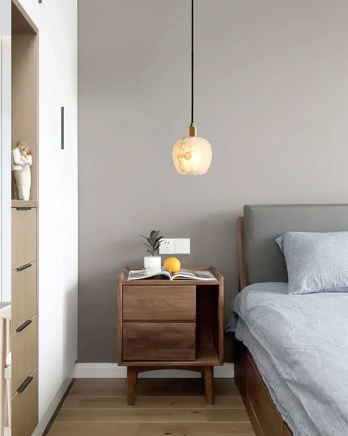 Flower Alabaster Pendant Light