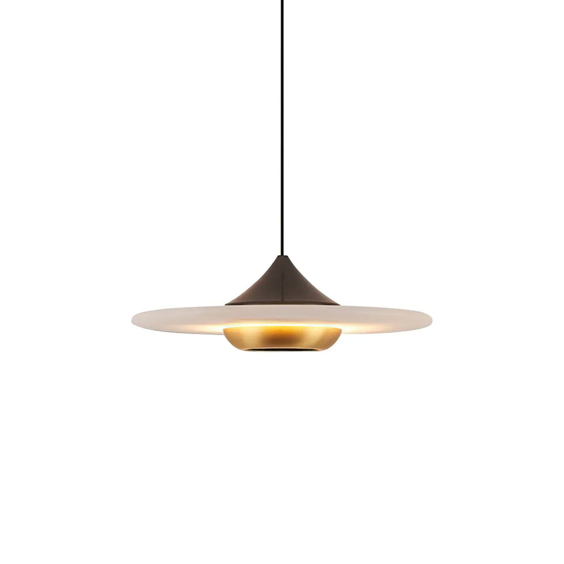 Flying Saucer Alabaster Pendant Lamp