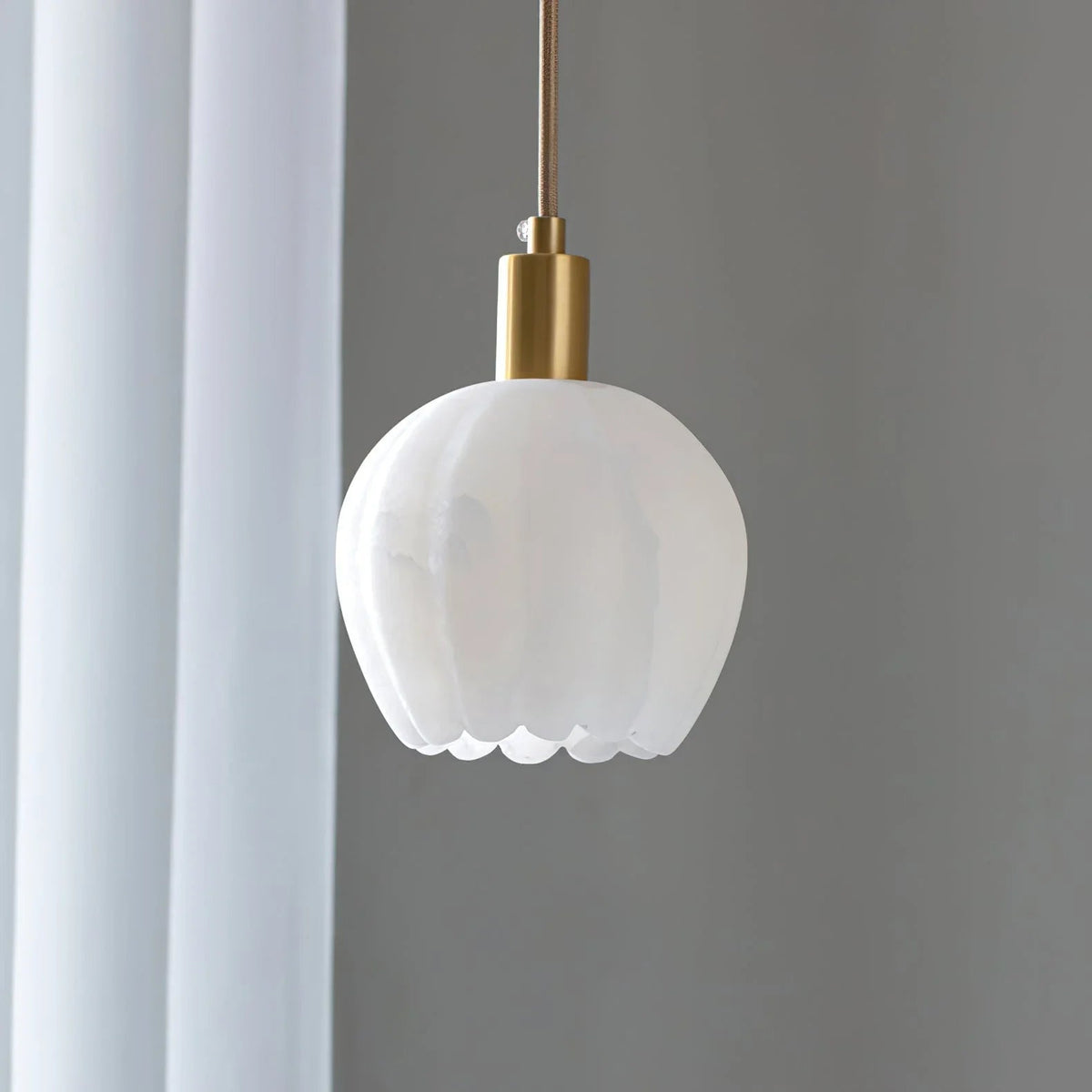Flower Alabaster Pendant Light