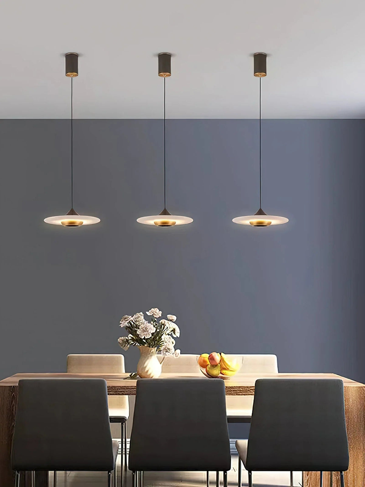 Flying Saucer Alabaster Pendant Lamp